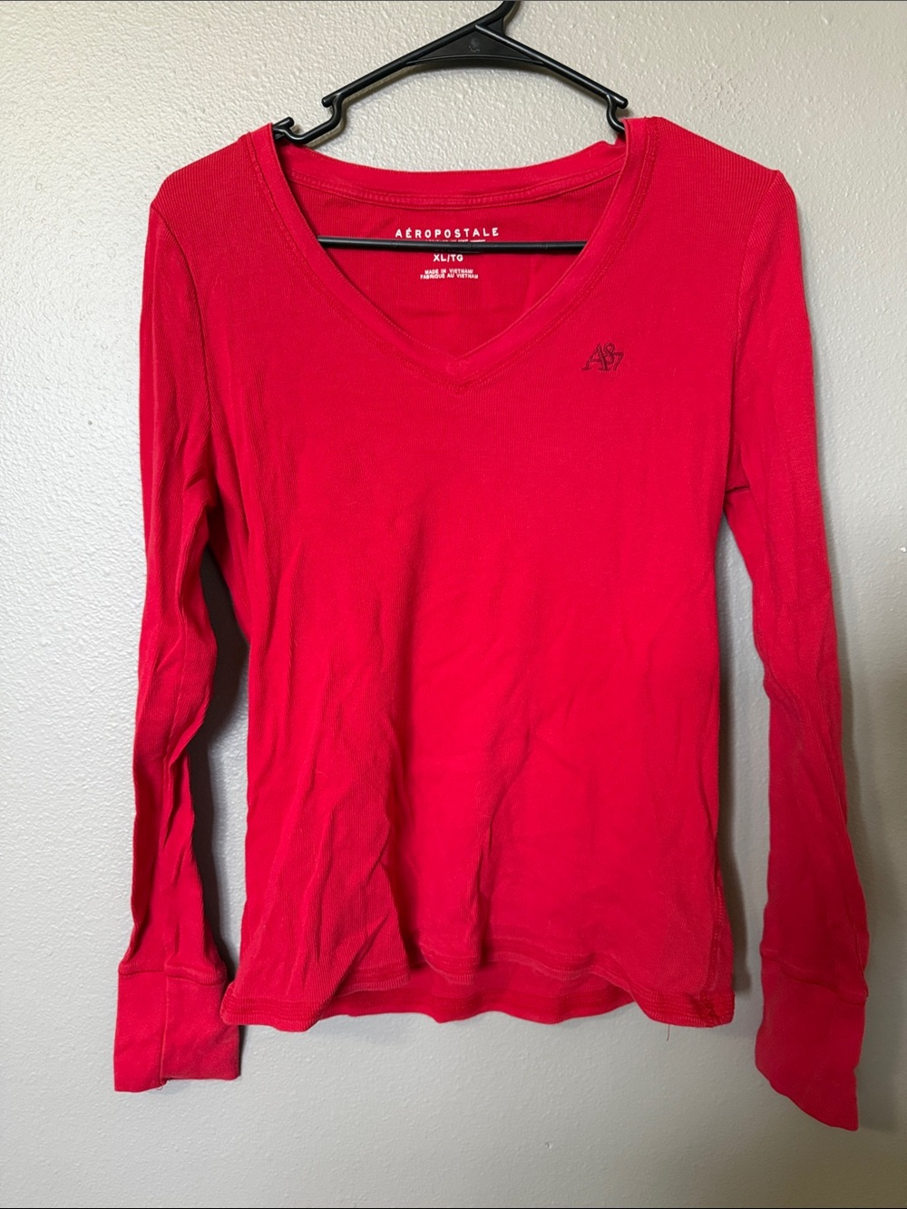 Aeropostale Long Sleeve V-Neck Top